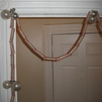 Coin roll garland