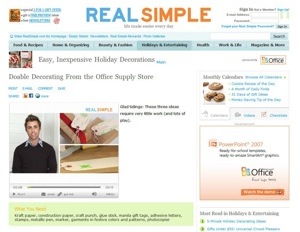 RealSimple.com video screenshot
